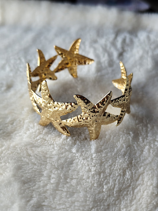 Brazalete Estrella de Mar Dorado
